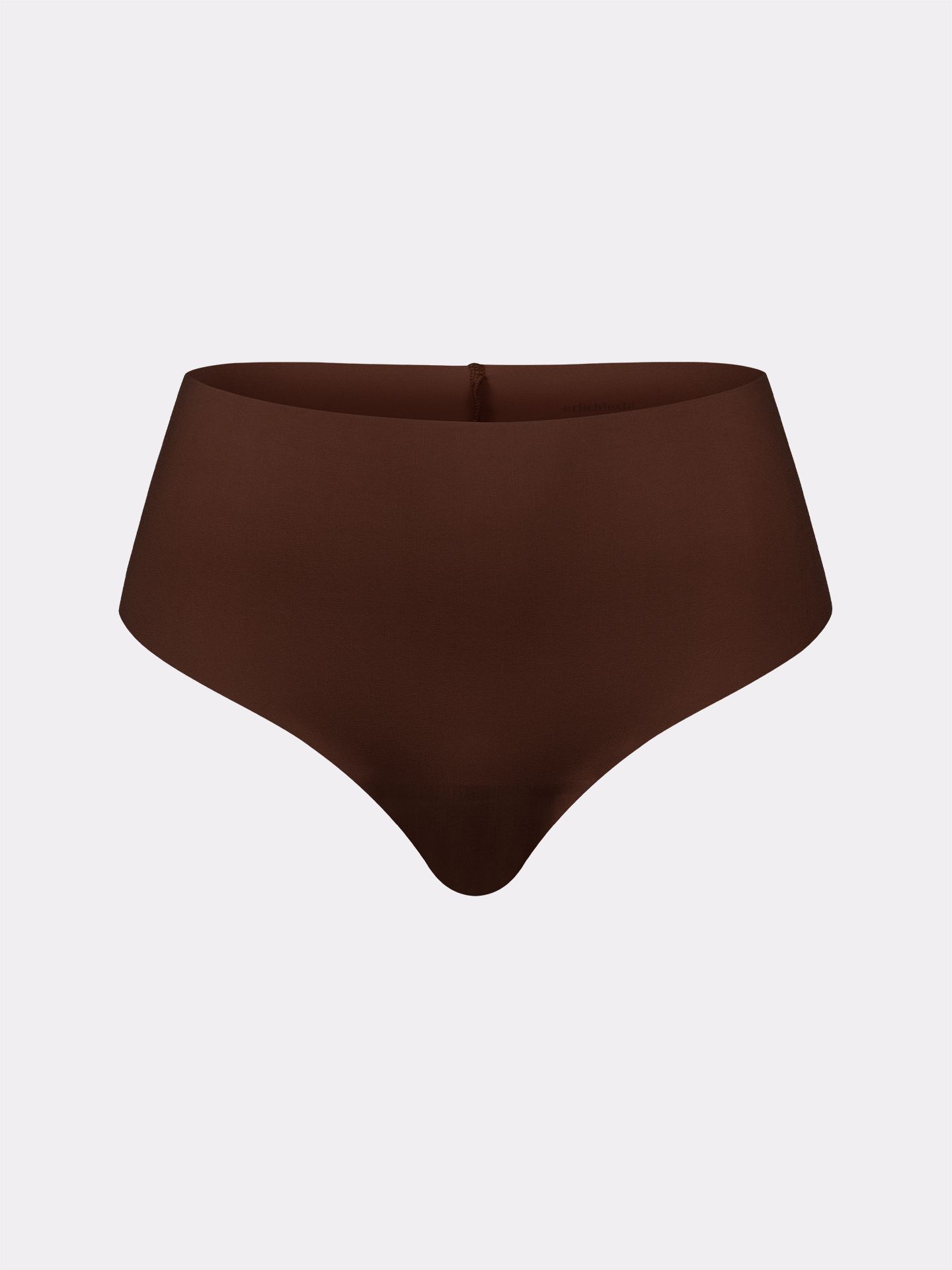 Casual Cotton High Waist Brazil Thong umber M